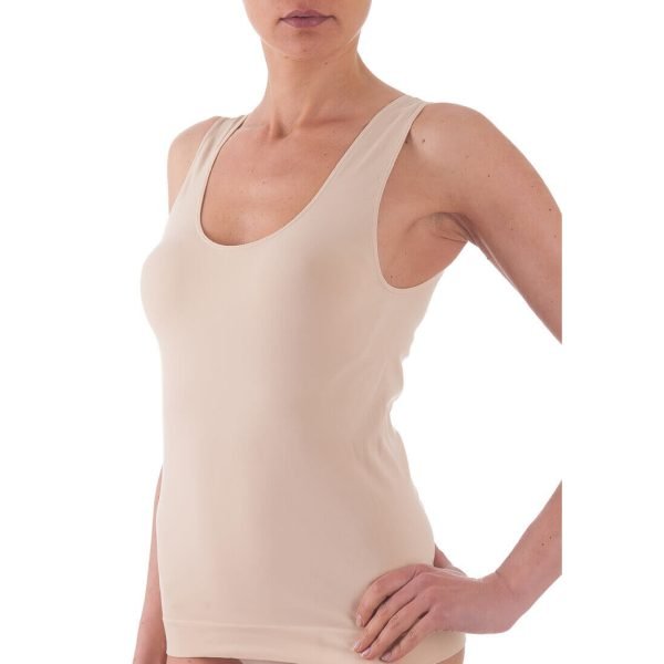 BELLISSIMA CANOTTA SPALLA LARGA DONNA 053_NATURALE