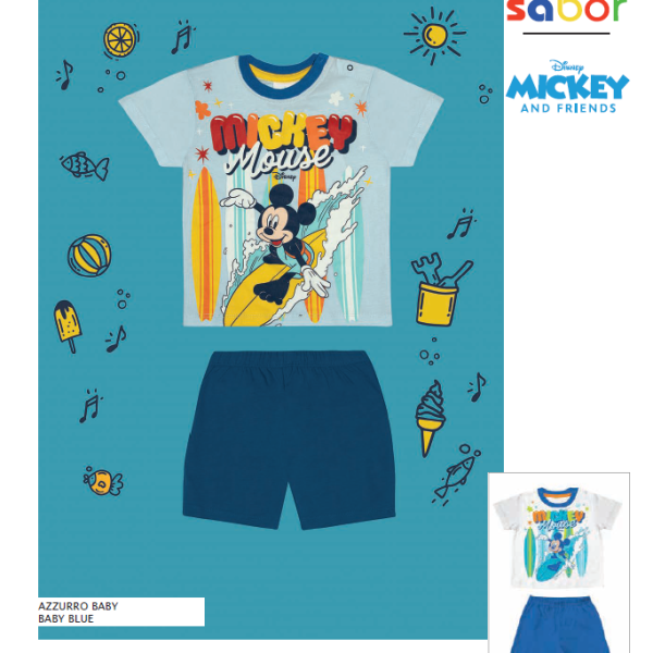 DISNEY PIGIAMA CORTO BABY MICKEY 2007
