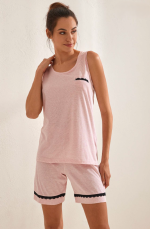 IL GRANCHIO PIGIAMA S/L CORTO DONNA COTONE GP5108 - immagine 2