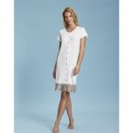 ANDRA CAMICIA DA NOTTE APERTA M/M DONNA VISCOSA 7412