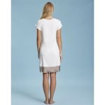 ANDRA CAMICIA DA NOTTE APERTA M/M DONNA VISCOSA 7412 - immagine 2