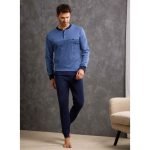 IL GRANCHIO PIGIAMA UOMO CALDO COTONE GP2089 - immagine 2