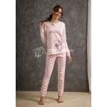 IL GRANCHIO PIGIAMA DONNA CALDO COTONE GP6097 - immagine 2