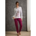 IL GRANCHIO PIGIAMA DONNA CALDO COTONE GP6099 - immagine 2
