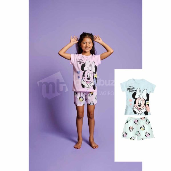 DISNEY PIGIAMA CORTO BIMBA COTONE MINNIE 4452
